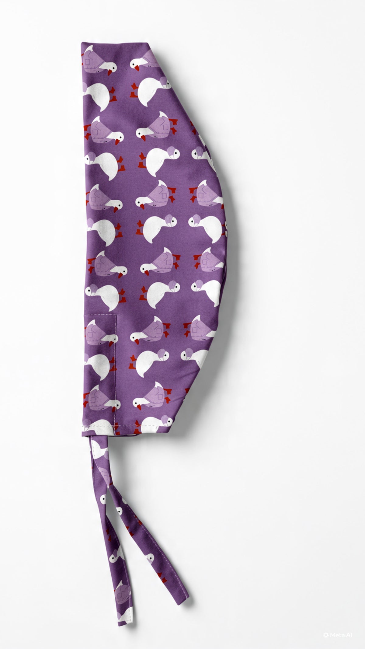 Gorrito patos morado