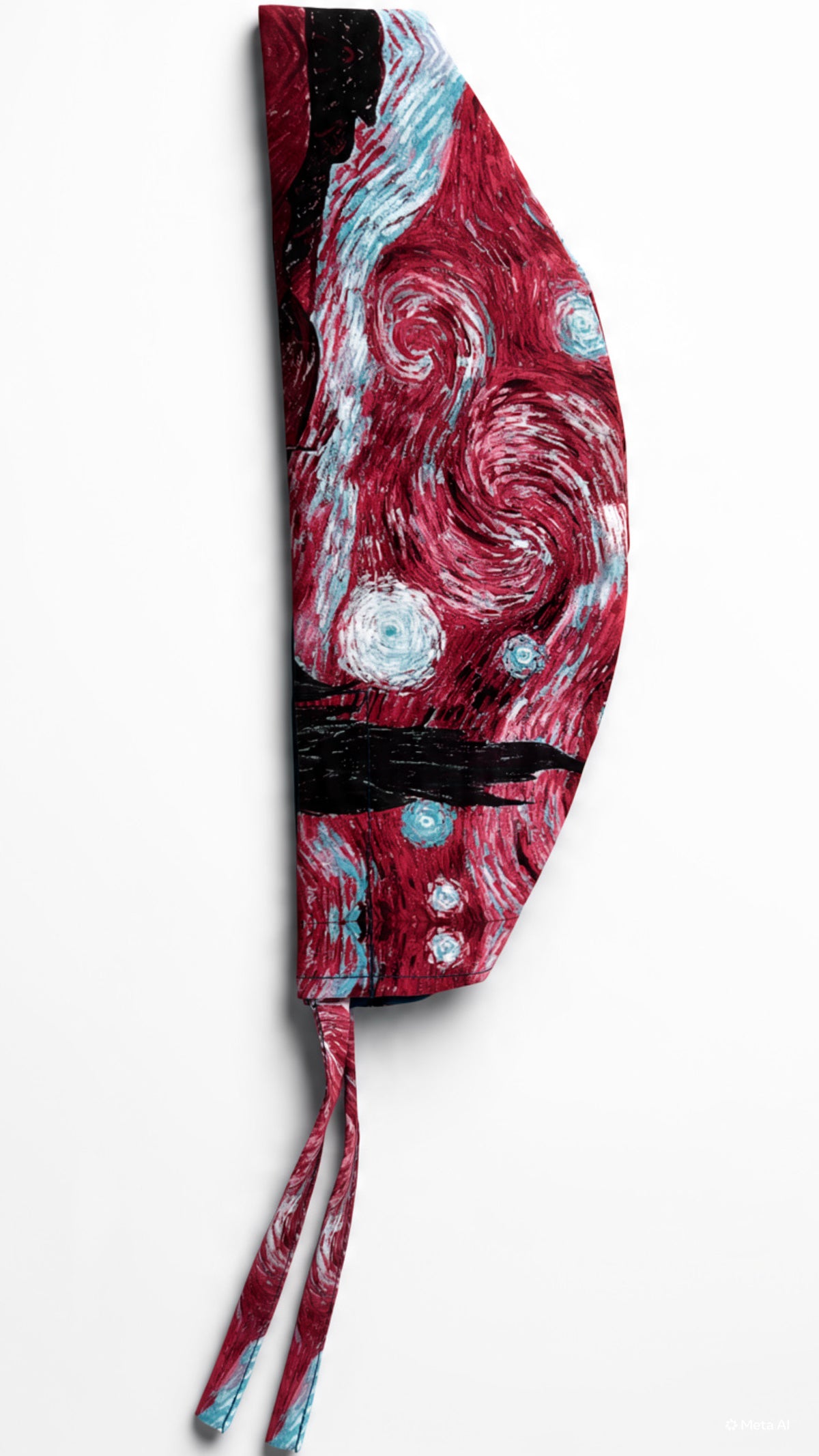 Gorrito Arte noche rosa
