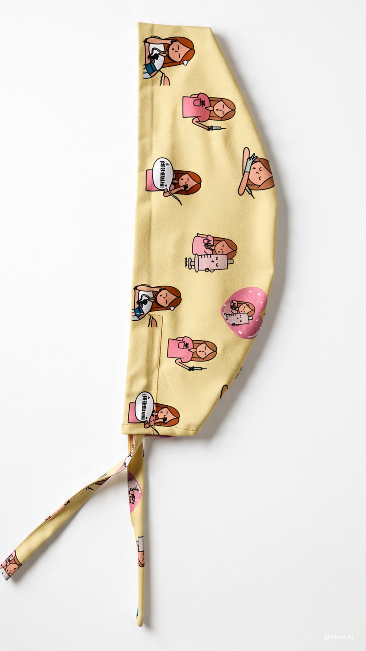 Gorrito enfermería iconos en amarillo