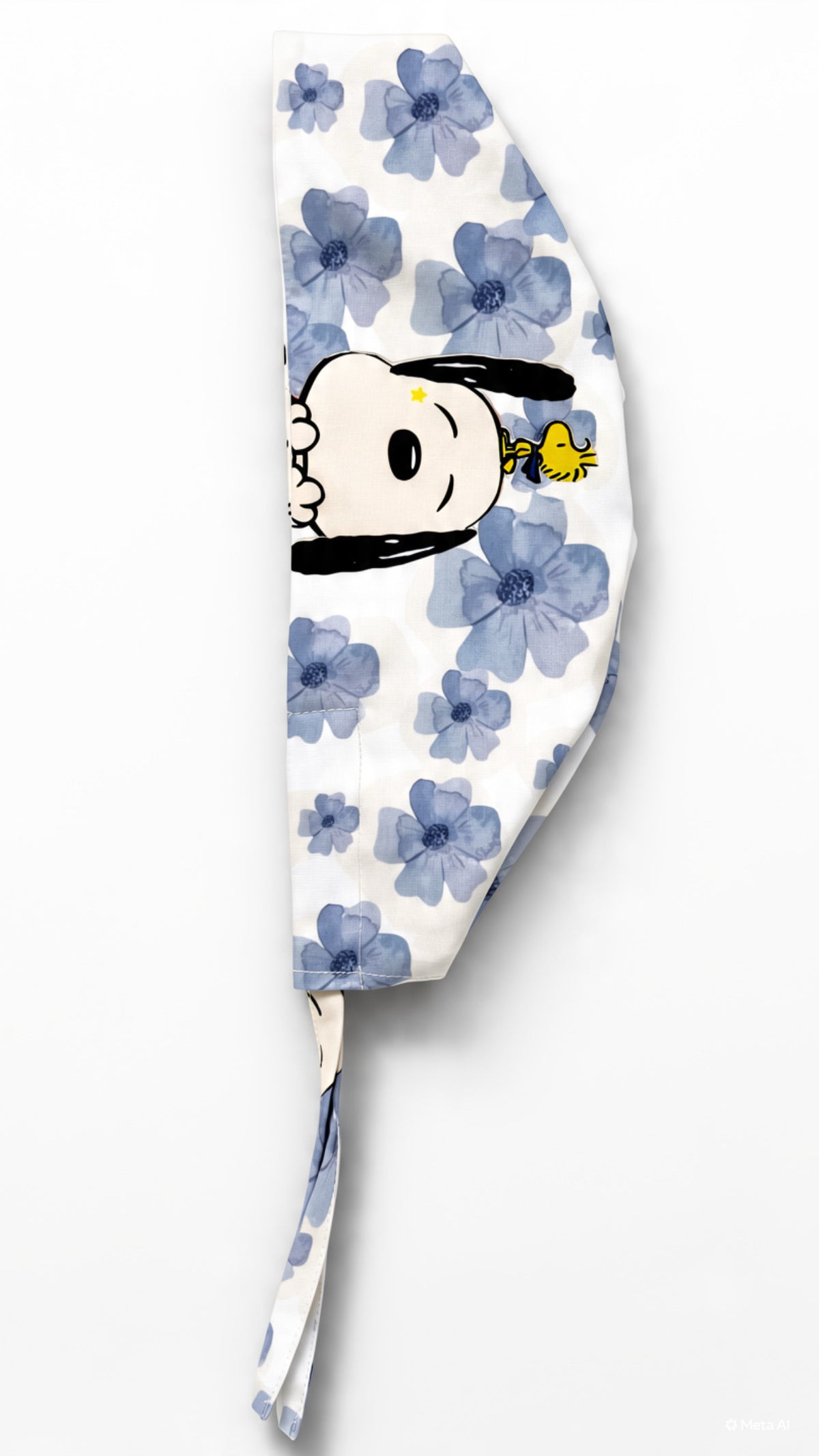 Gorro quirúrgico Snoopy flores